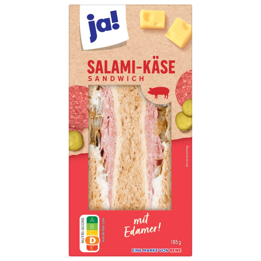 ja! Salami-Käse Sandwich 185g